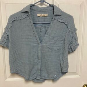 We the free Short Sleeve crop Top